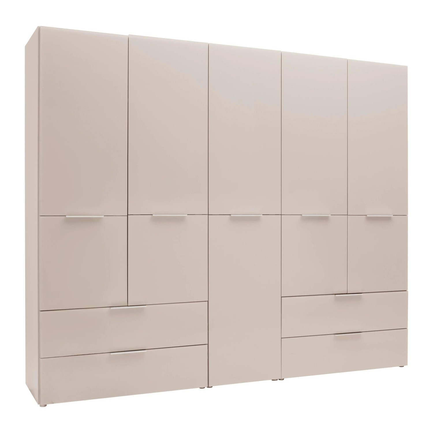 Premium Living Drehtürenschrank Siena Glas Kaschmir