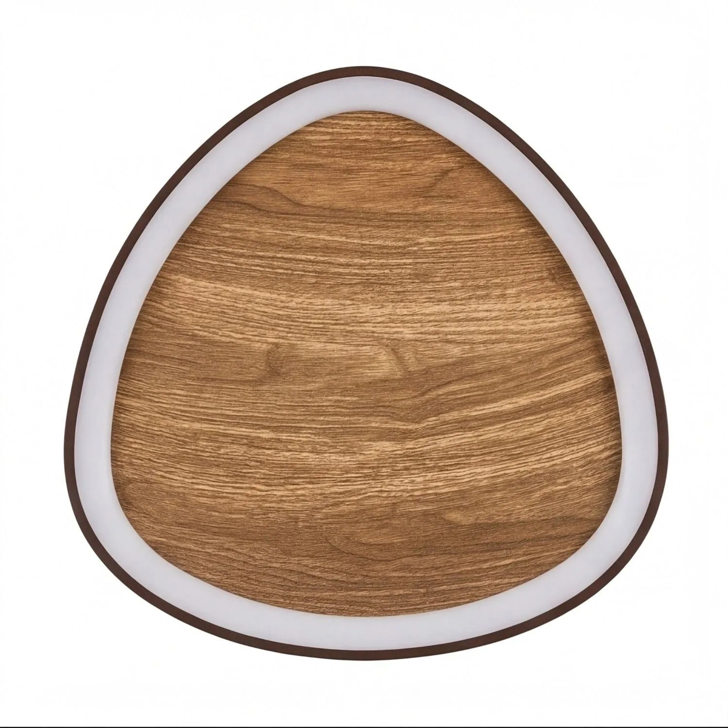 Licht-Erlebnisse LED Deckenlampe Dimmbar Farbwechsel Warm-Kalt Über Wandschalter Holz