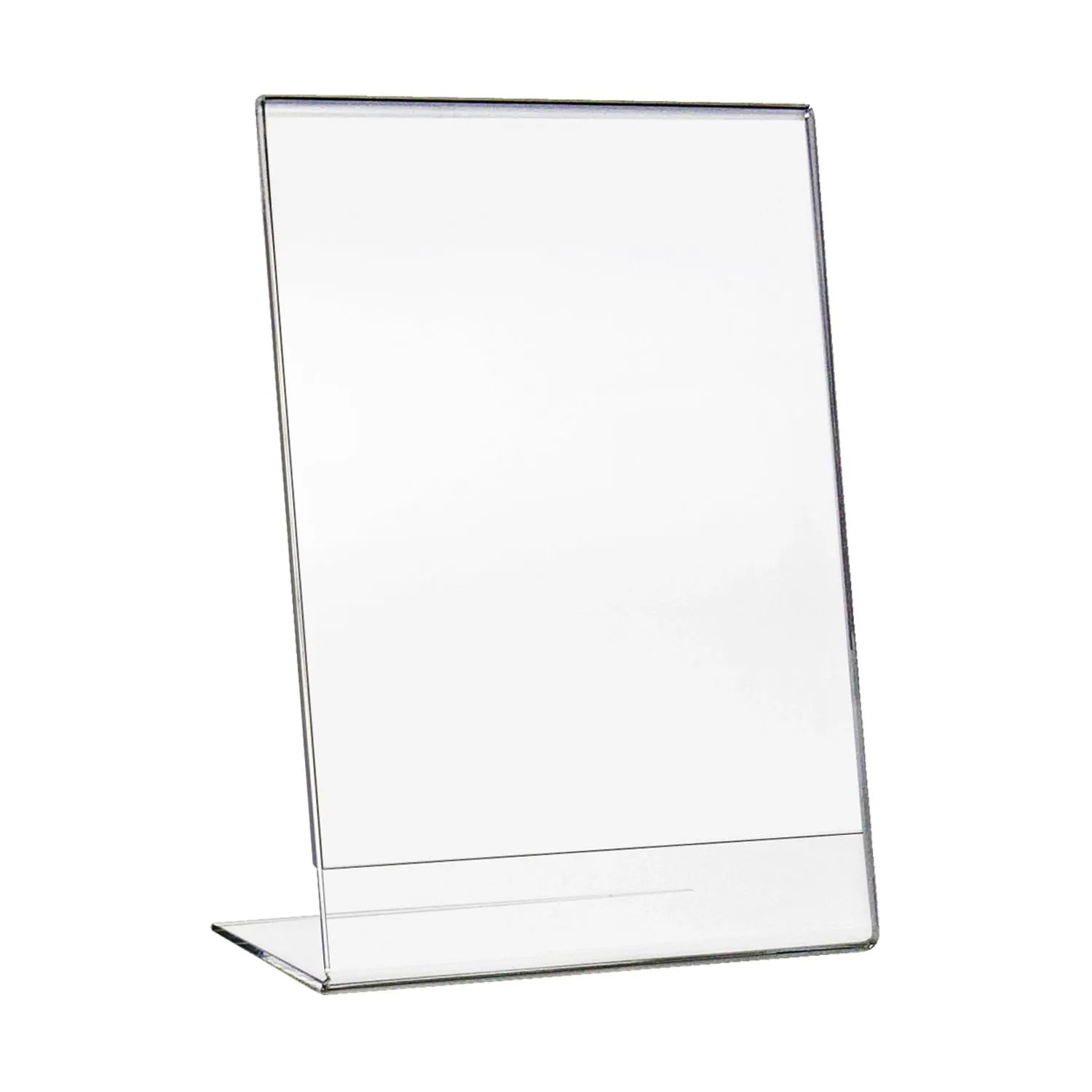 HMF 46934 Acryl Tischaufsteller Schräg DIN A4 Hochformat Glasklar