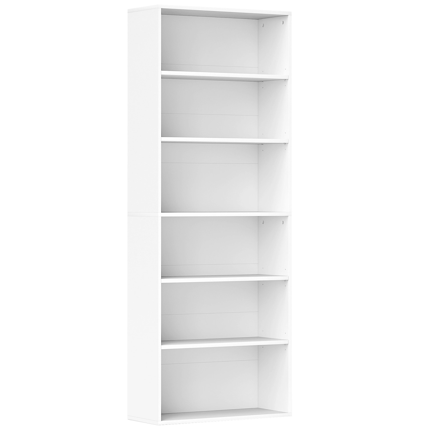 HOMCOM Bücherregal Standregal mit 5 Ebenen  Aufbewahrungsregal günstig online kaufen
