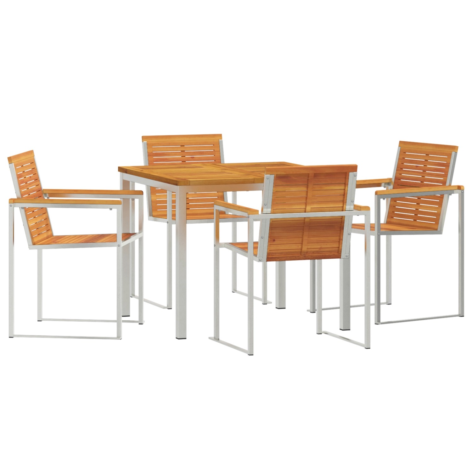 vidaXL 5-Teilige Garten Essgruppe Massivholz Akazie 3334806 günstig online kaufen