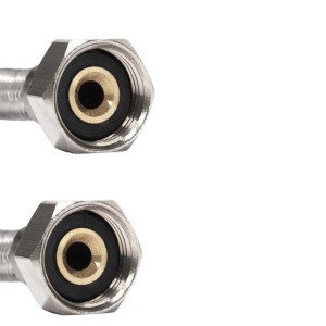 Klasebo Panzerschlauch  Edelstahl Flexschlauch DN8 1/2 Zoll 1500mm