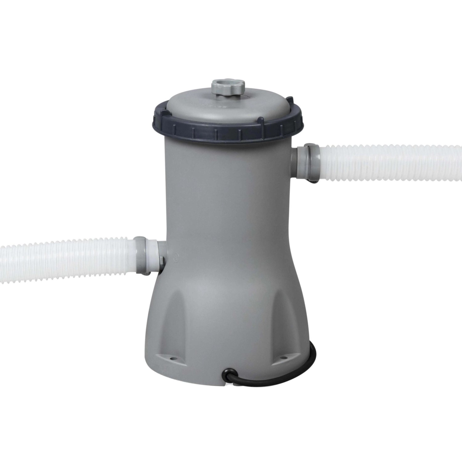 Bestway Sandfilterpumpe für Stahlrahmen Pool, grau, mit Schläuchen.