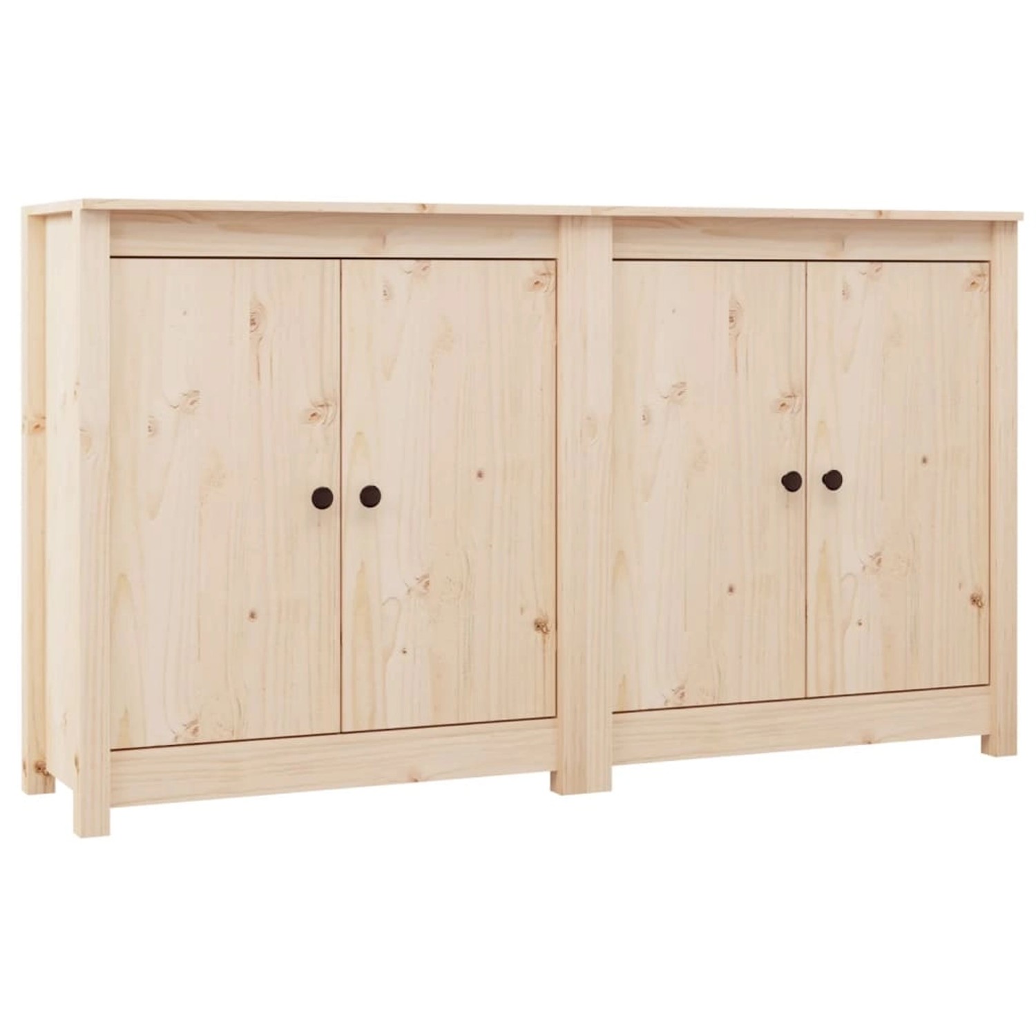 vidaXL Sideboards 2 Stk 70x35x80 cm Massivholz Kiefer 3114064 günstig online kaufen