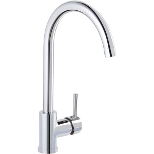 Schöner Wohnen Waschtischarmatur Cantis, Chrom, mit hohem Auslauf und Wassersparfunktion.