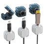 Magnetische Kabel-Clips, 2-fach sortiert, zur Kabelorganisation im Haushalt.