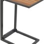 Rechteckiger, grauer Gartentisch (4,2x3,2cm) von Merxx mit Holzplatte. Ideal als Beistelltisch.