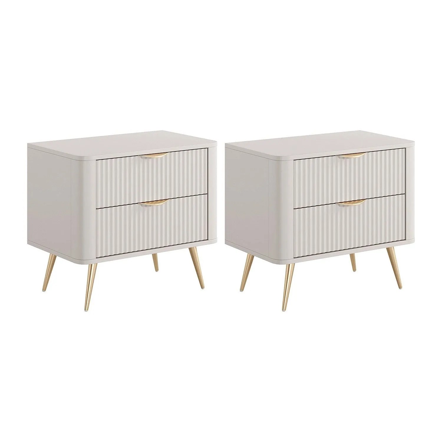 Vente-unique Nachttisch Elonaria Beige 63.2 cm