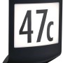 Paulmann LED-Außenwandleuchte Padea mit Sensor, anthrazit, mit Hausnummer 47c