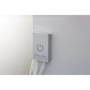 Paulmann MaxLED Touch Switch aus Metall in Silber zur Steuerung von LED-Streifen.