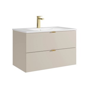 Vente-unique Einzelwaschtisch Lavena Beige 80 cm