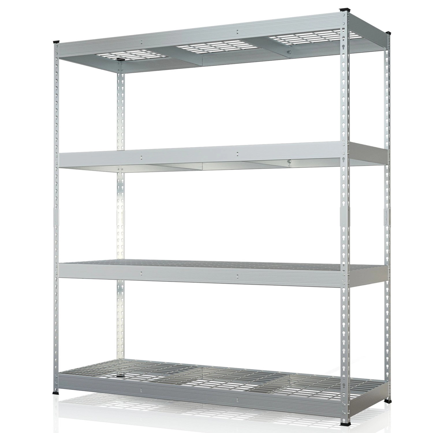 Floordirekt Schwerlastregal Yukon Rivet 4 Böden Verzinkt 180 x 160 x 60 cm günstig online kaufen