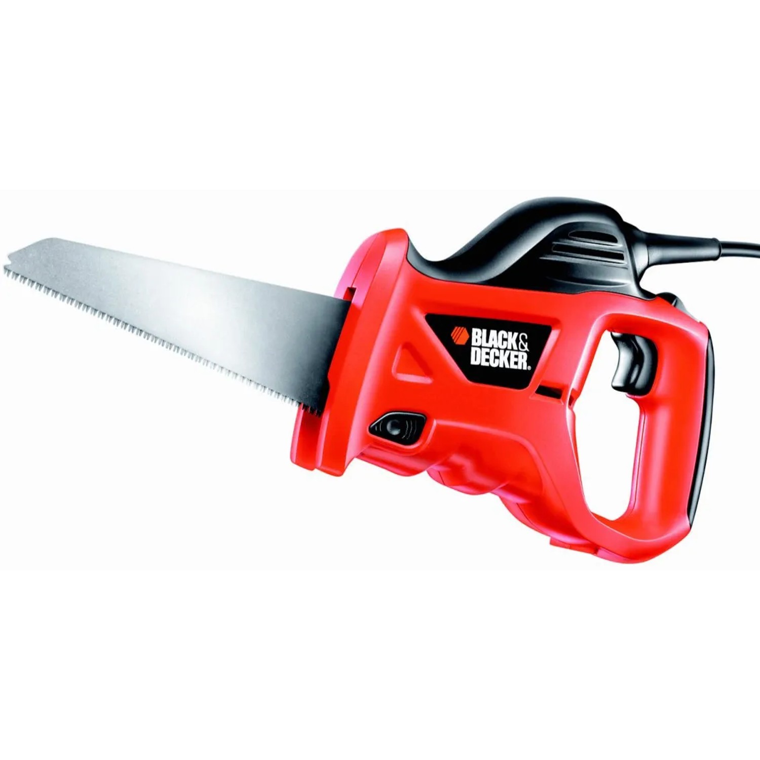 Black+Decker Elektro-Handsäge KS880EC, 400 W, rot/schwarz, mit Sägeblatt.