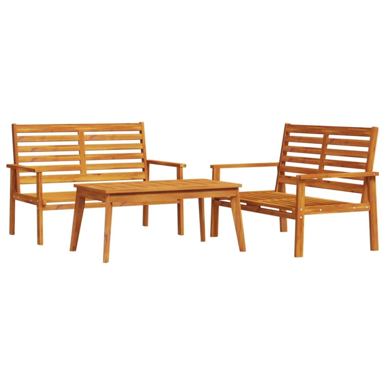 vidaXL 3-Tlg Garten-Lounge-Set Massivholz Akazie 3211797 günstig online kaufen