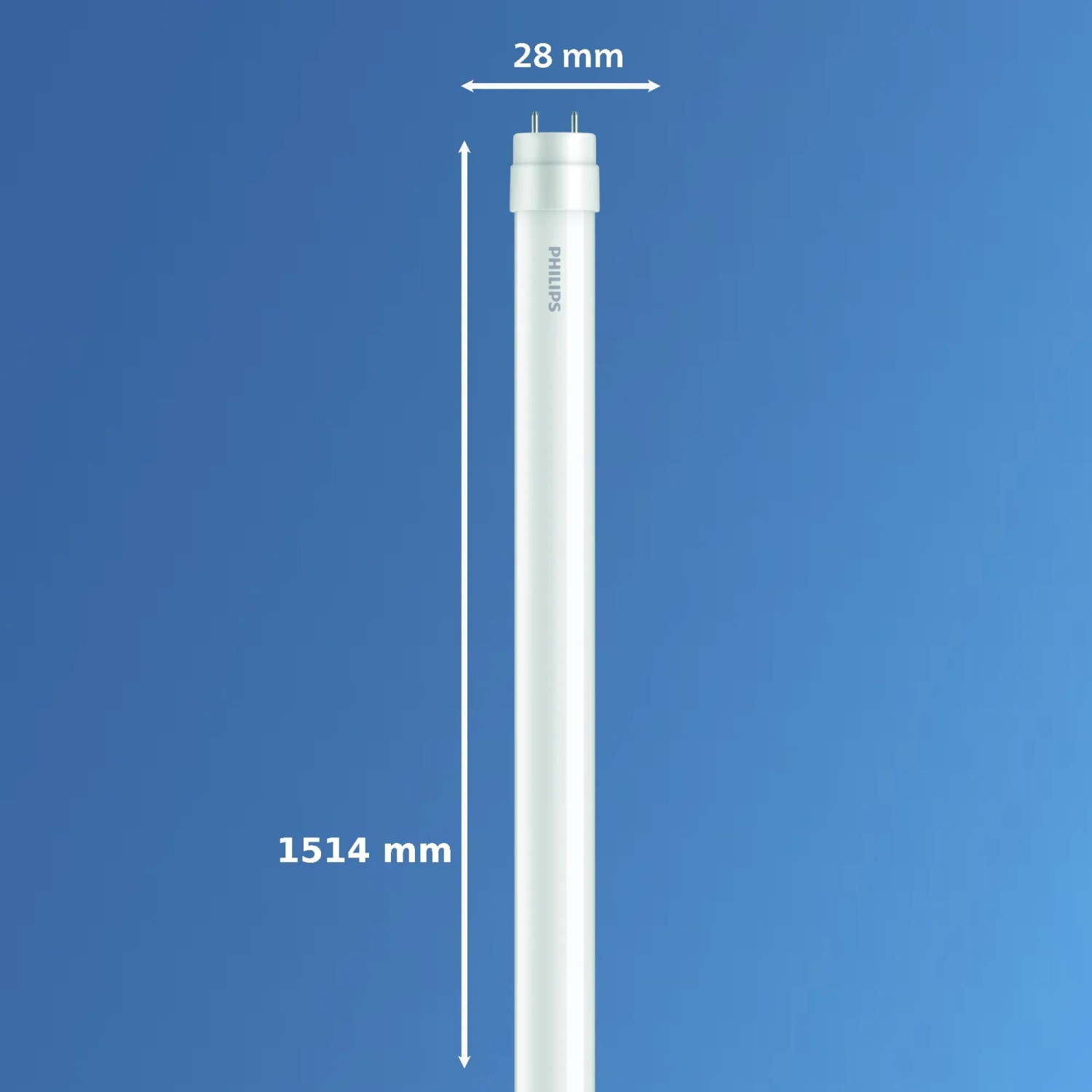 Philips LED-Röhre, 150cm, 19,5W, G13 Sockel. Leuchtstofflampe für Innenräume.