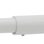 Weiße, ausziehbare Gardinenstangen-Halterung von Mydeco, 2 cm Durchmesser.