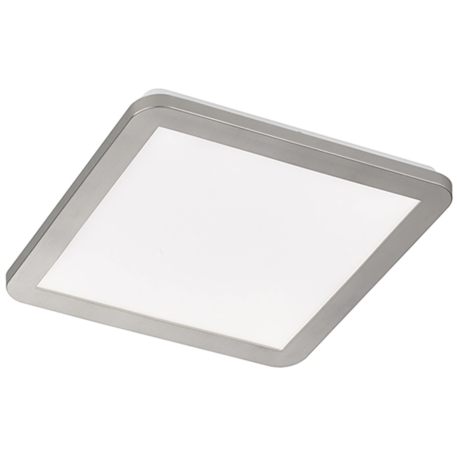 Fischer & Honsel LED-Deckenleuchte Gotland 1x 15 W Weiß-Nickel 2100 lm Ecki günstig online kaufen