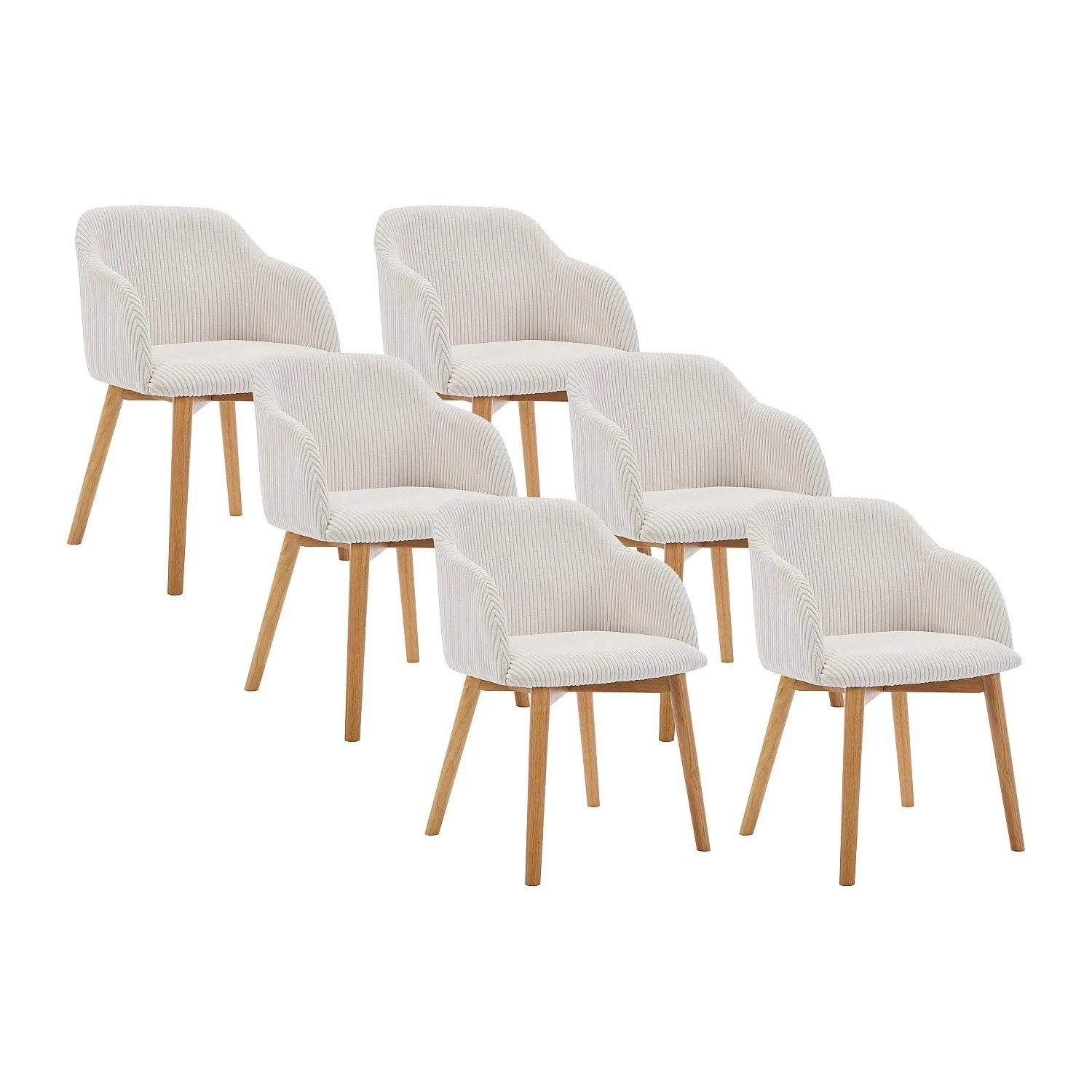 Vente-unique Stuhl Jelisa Cremefarben 54 cm