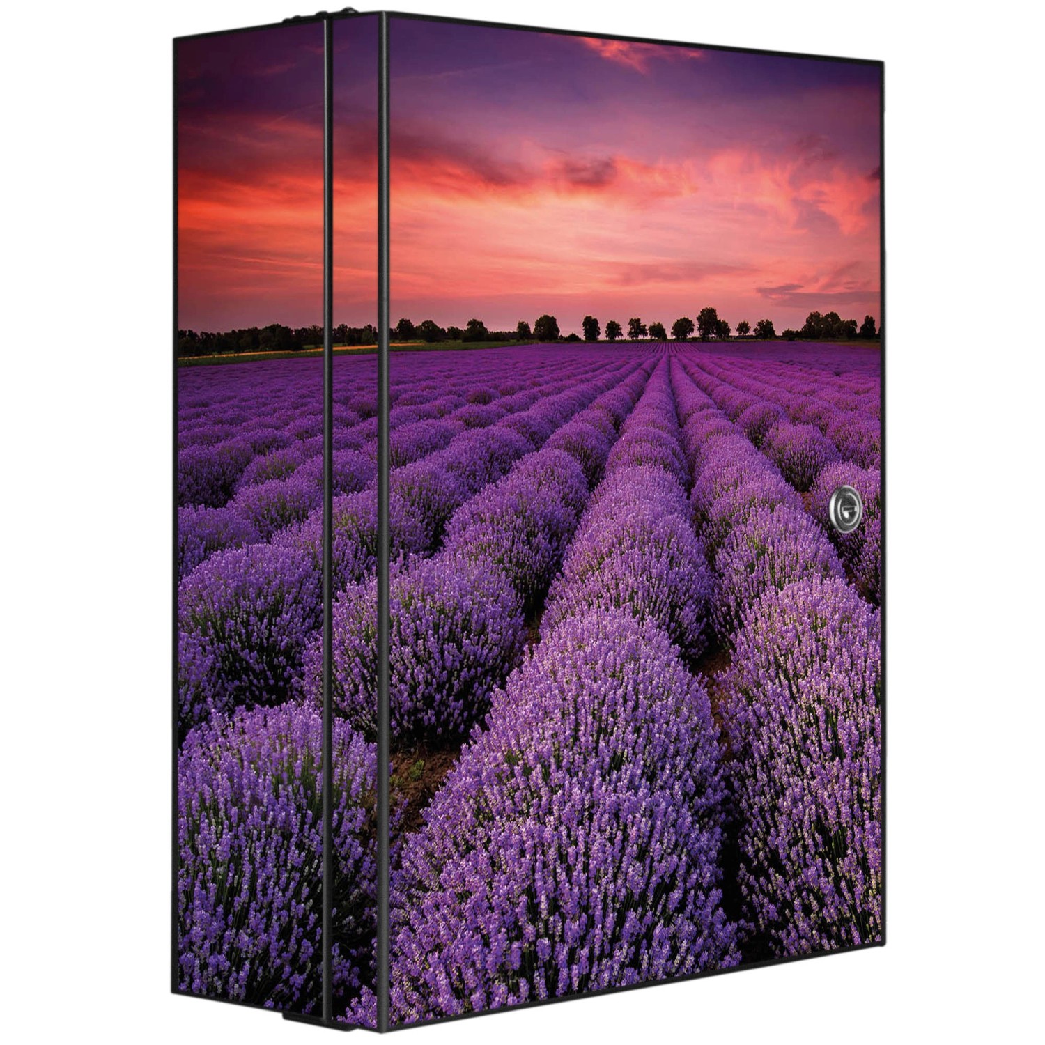 Banjado XXL Medizinschrank Abschliessbar 35x46x15cm Arzneischrank Anthrazit günstig online kaufen