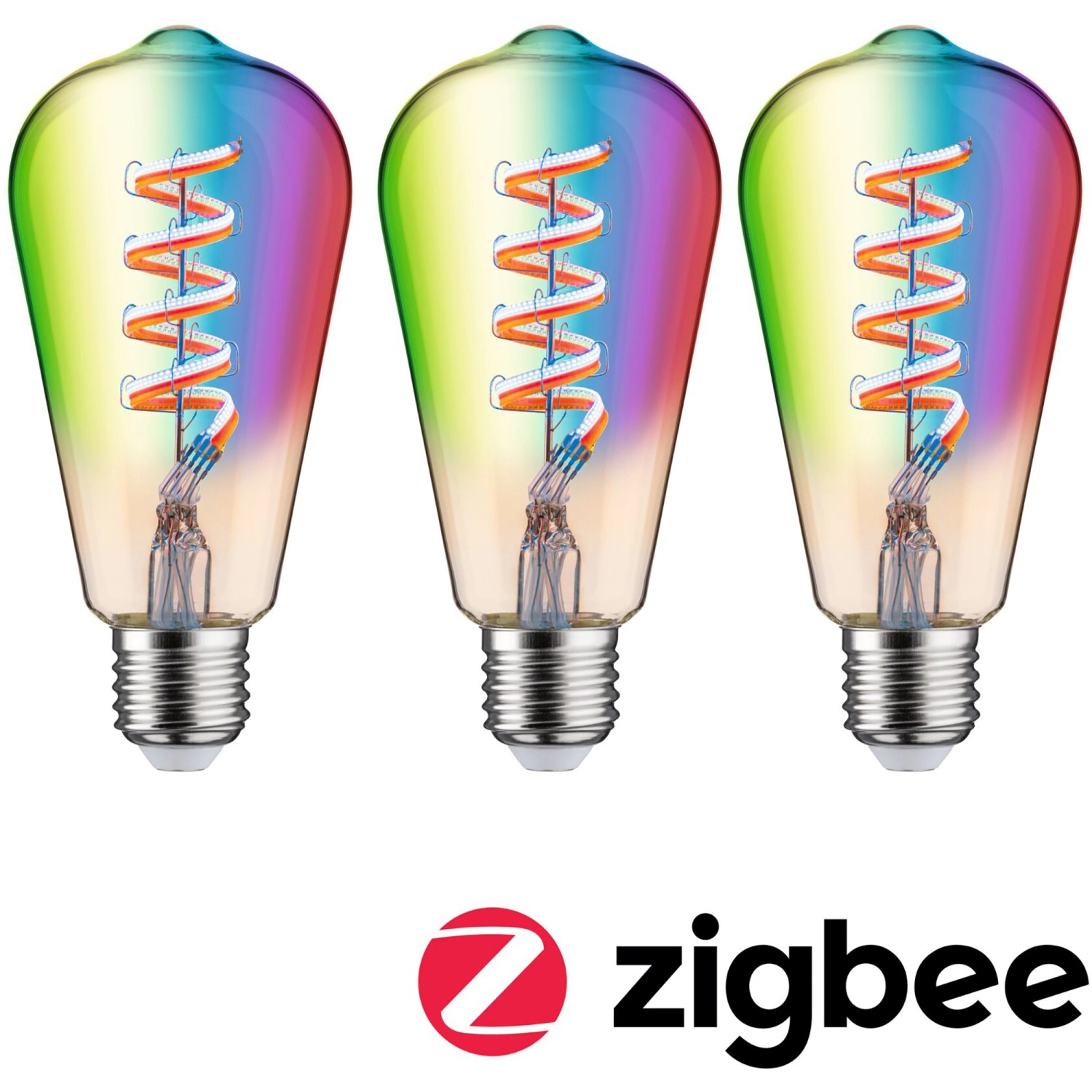 Paulmann LED-Leuchtmittel »Smart Filament 3er-Pack ST64 470lm 2200K-6500K g günstig online kaufen