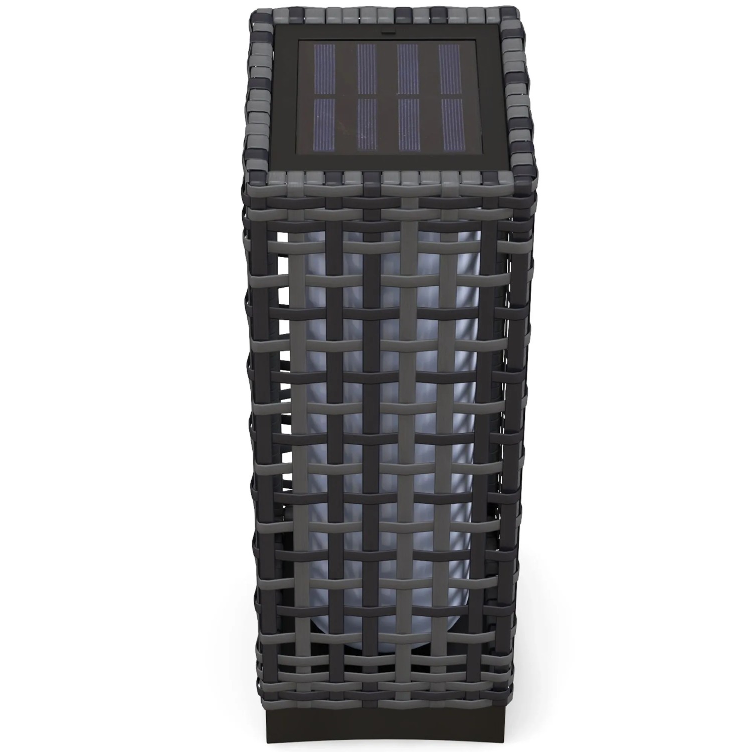 Furnicato Außenleuchte Mit Solarmodul  15 5x15 5x46 Cm  Grau