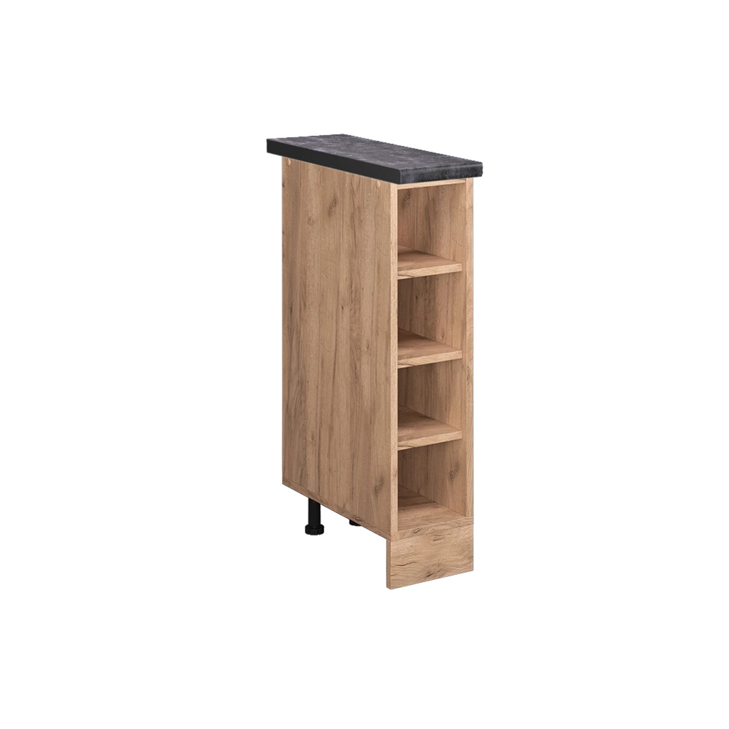 Vicco Küchenregal R-Line Goldkraft Eiche/Goldkraft Eiche 20 cm AP Anthrazit