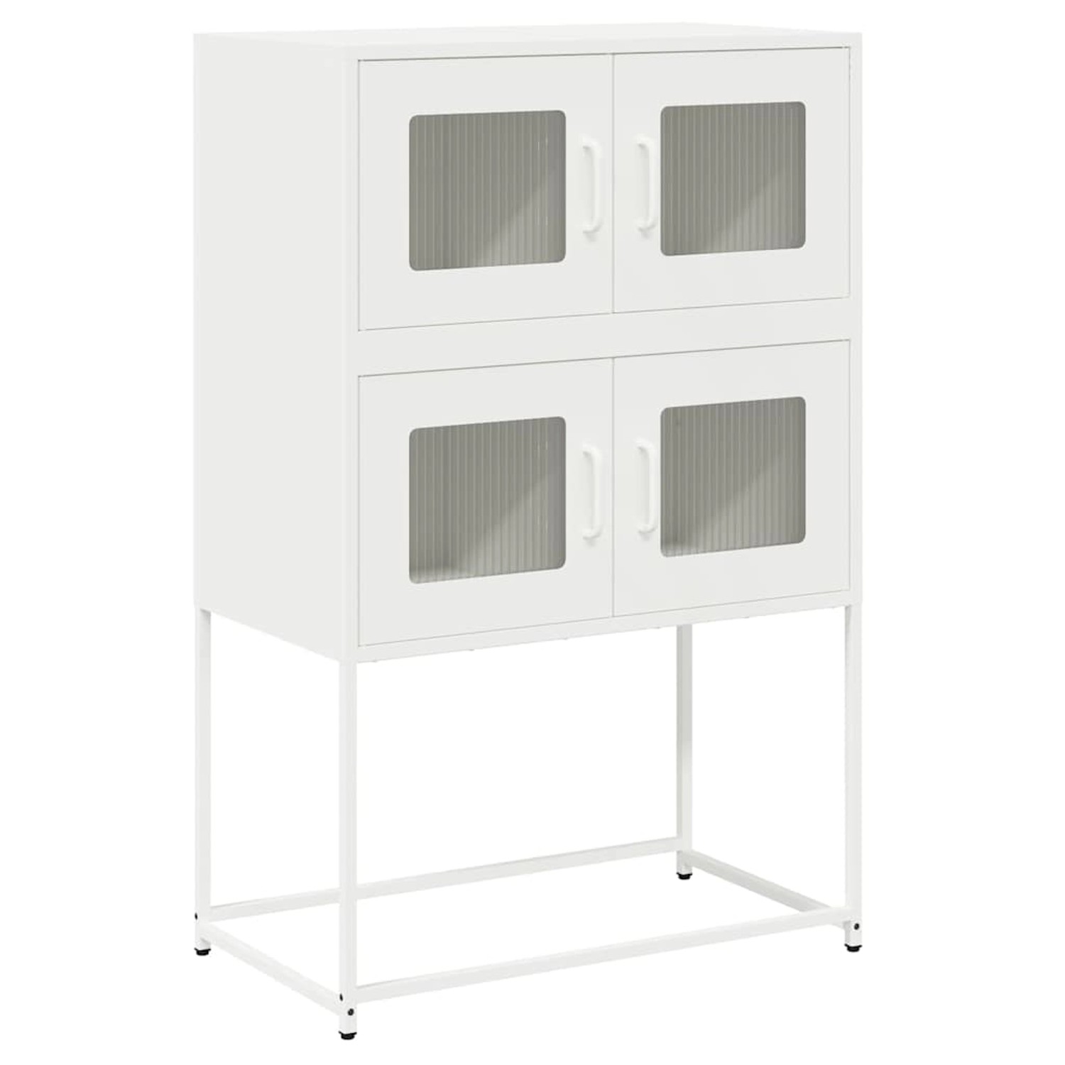 vidaXL Highboard Weiß 68x39x107 cm Stahl 853349 günstig online kaufen