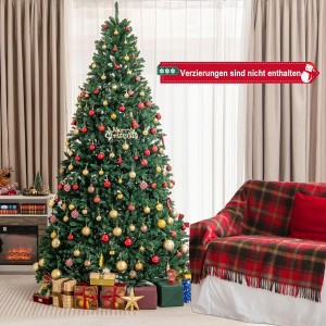 Costway Künstlicher Weihnachtsbaum mit Metallständer 270 cm