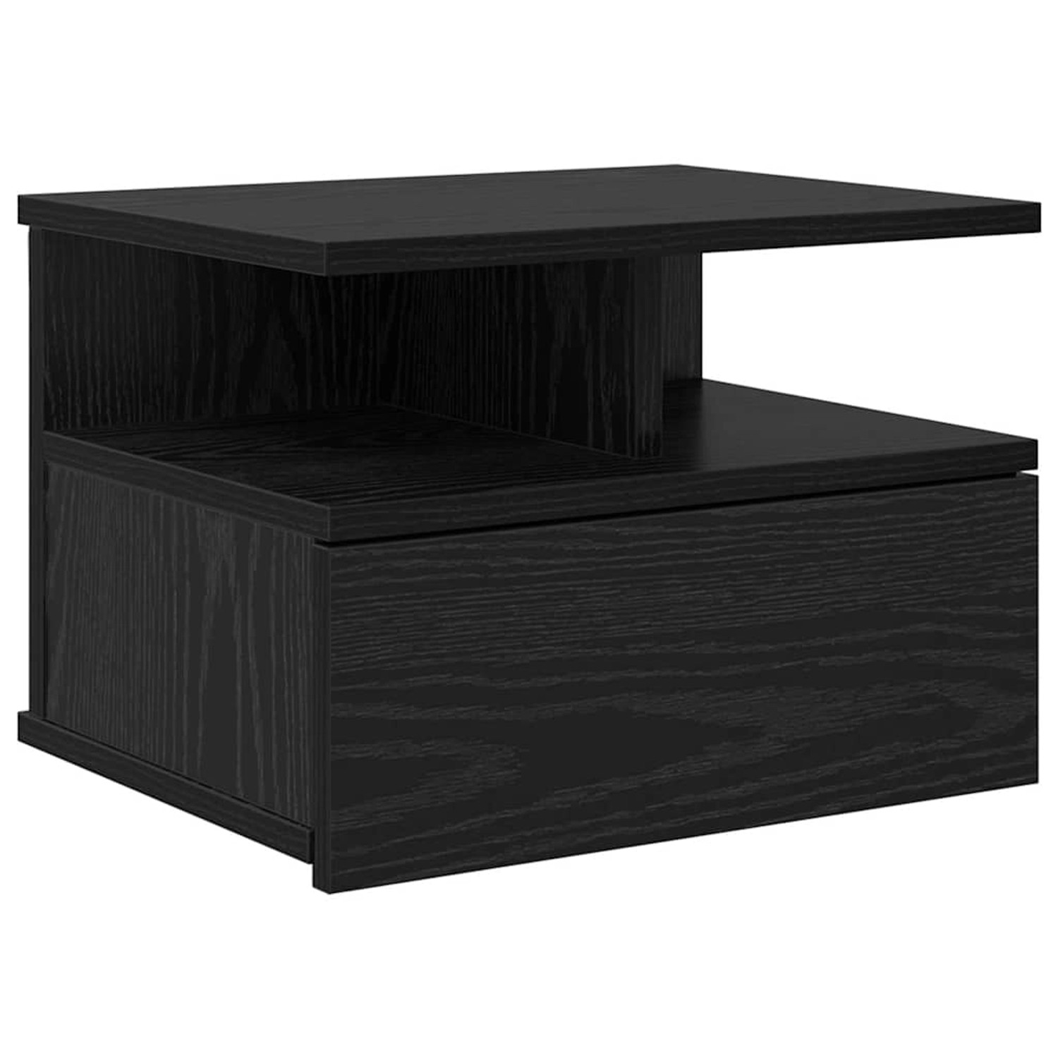 vidaXL Schwebender Nachttisch Schwarze Eiche 40 x 31 x 27 cm 871756 günstig online kaufen