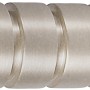 Mydeco Gardinenstangen-Endstück Rillcube, Edelstahl-Optik, für 2 cm Stangen