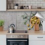 Myspotti Küchenrückwandfolie Olive/Beton, selbstklebend, 220x60cm als Spritzschutz.