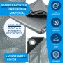 Silberne Karat Abdeckplane 2x3m, wasserdicht, mit Ösen. Schutzplane für Garten, Camping & mehr.
