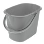 Tontarelli Putzeimer Clean, 14 l, Nordic Grey, aus Kunststoff, mit Griff. Ideal für Reinigungsarbeiten.