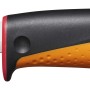 Fiskars Handwerkermesser mit Holster und Messerschärfer, Klinge aus Stahl, ergonomischer Griff.