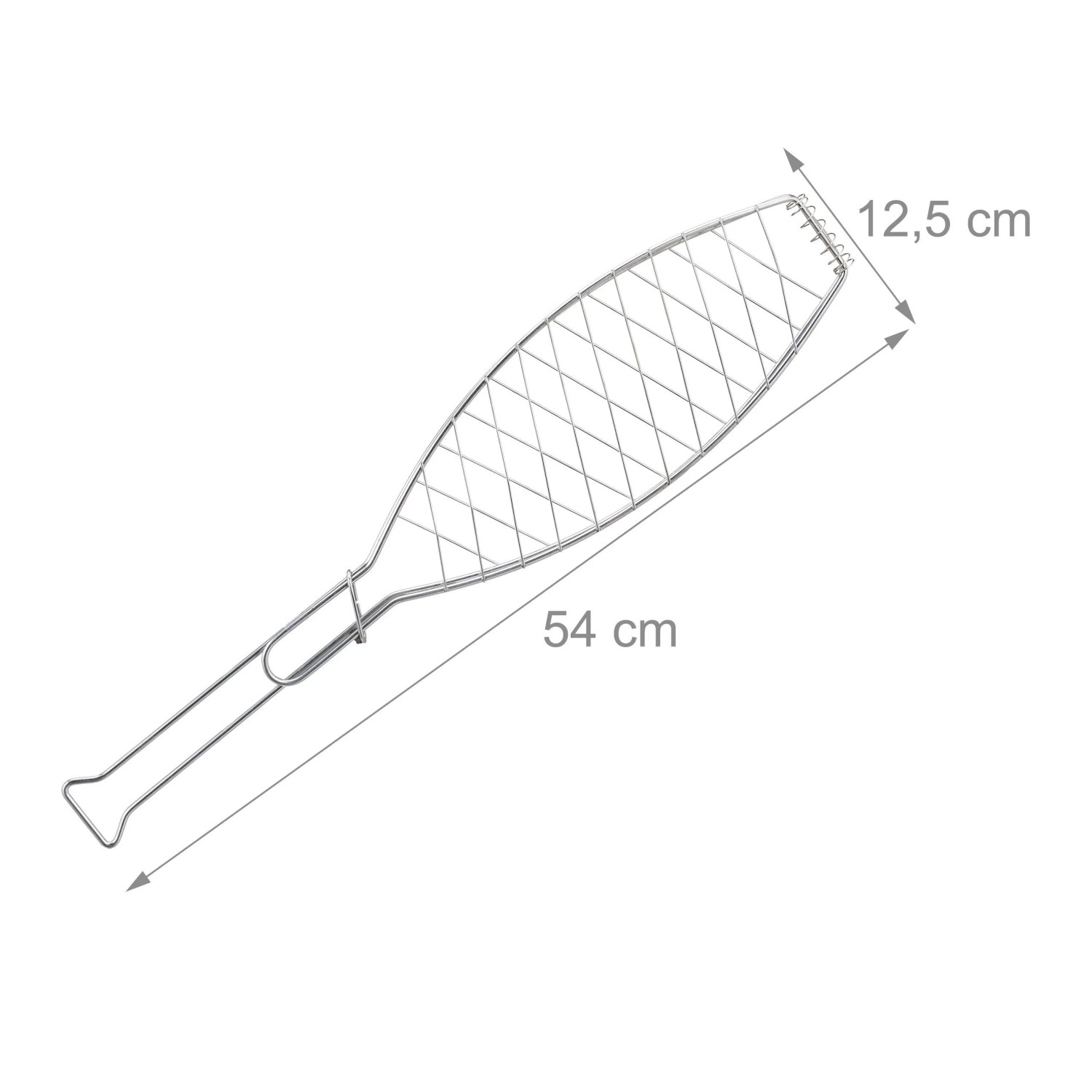 Relaxdays Fischbräter 3er Set Edelstahl Silber Verschließbar 54 cm x 12,5 cm x 1,5 cm_4