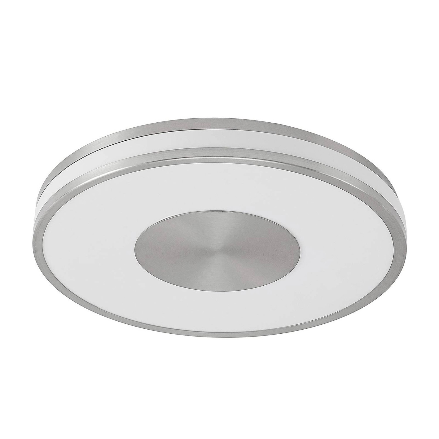 Lindby LED Deckenleuchte Fjella 9627469 Dimmbar mit Leselampe Modern in Alu günstig online kaufen