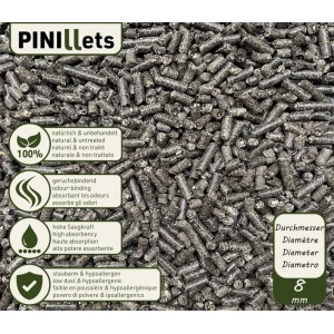 PINI Sonnenblumenschalen Pellets Einstreupellets 975 kg Palette Einstreu
