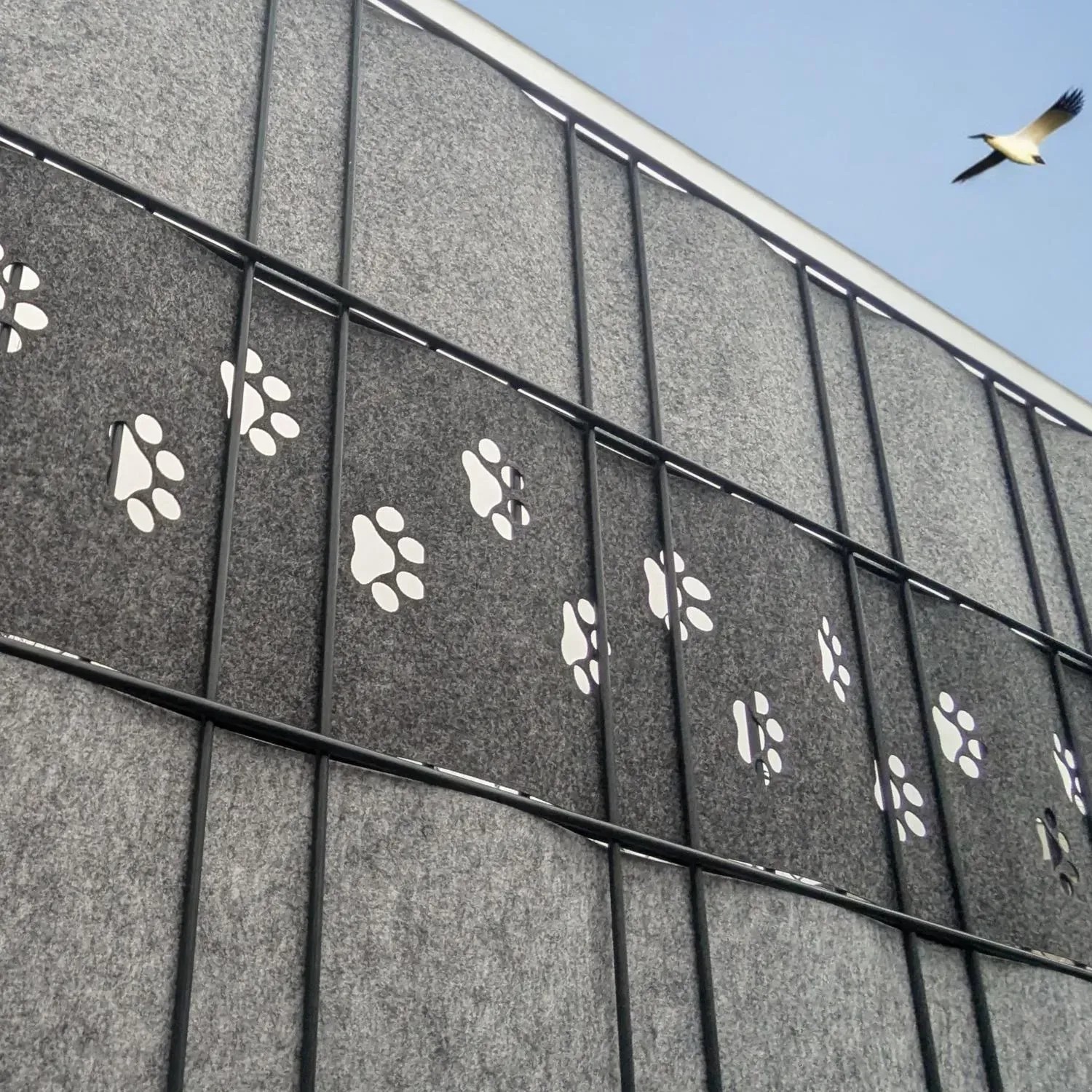 Zaun|zu Design-Vlies Sichtschutzstreifen – 2,55 M, Für Doppelstabmattenzaun, Blickdicht, Aus Recycling-PET