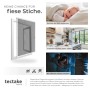Tectake Fliegengitter Mit Aluminiumrahmen Für Fenster Zuschneidbar Wetter und Uv Beständig 130 x 150 cm 1 x 130 x 150 cm Weiß_5