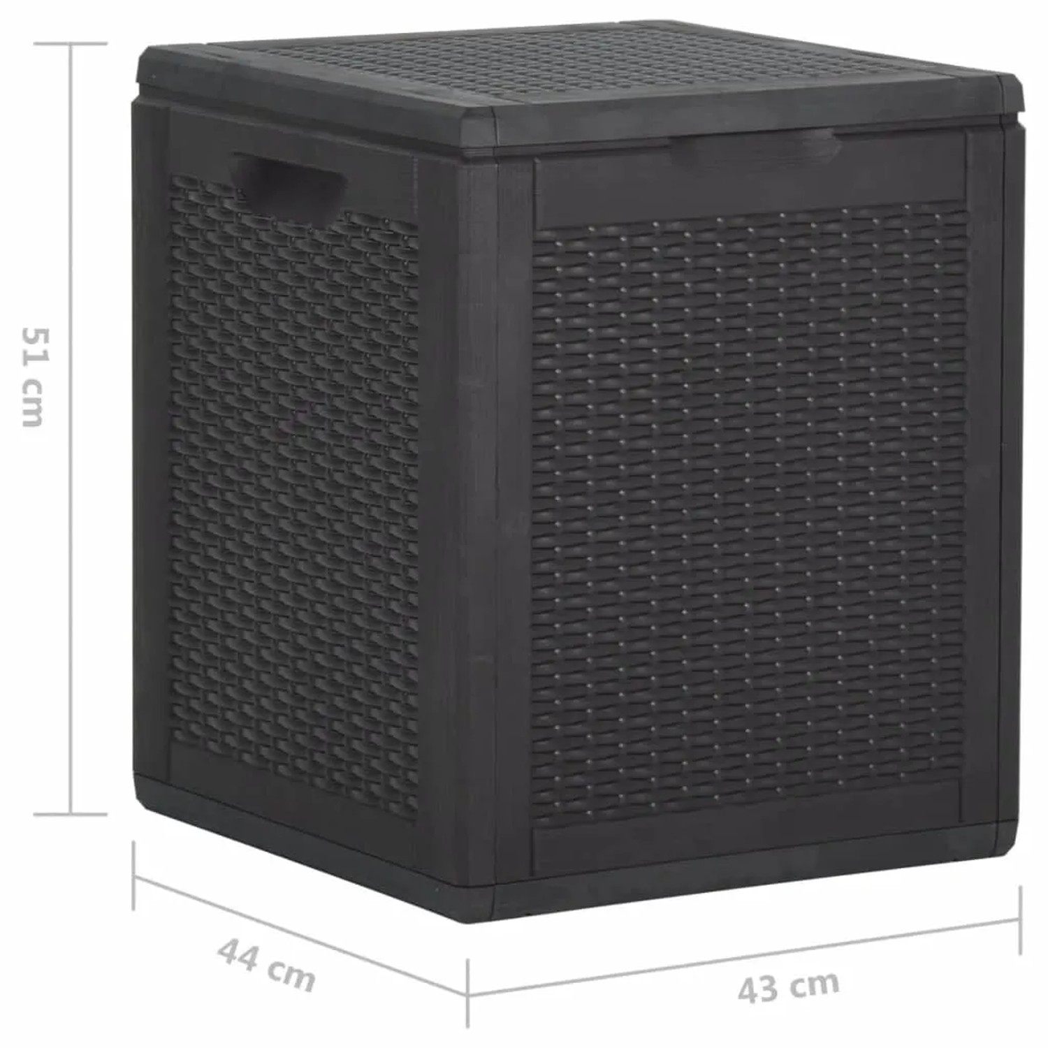 MERXX Gartentisch Rattan, 50x90 Cm, Optimal Für Ba Produktbild-Vorschau 11