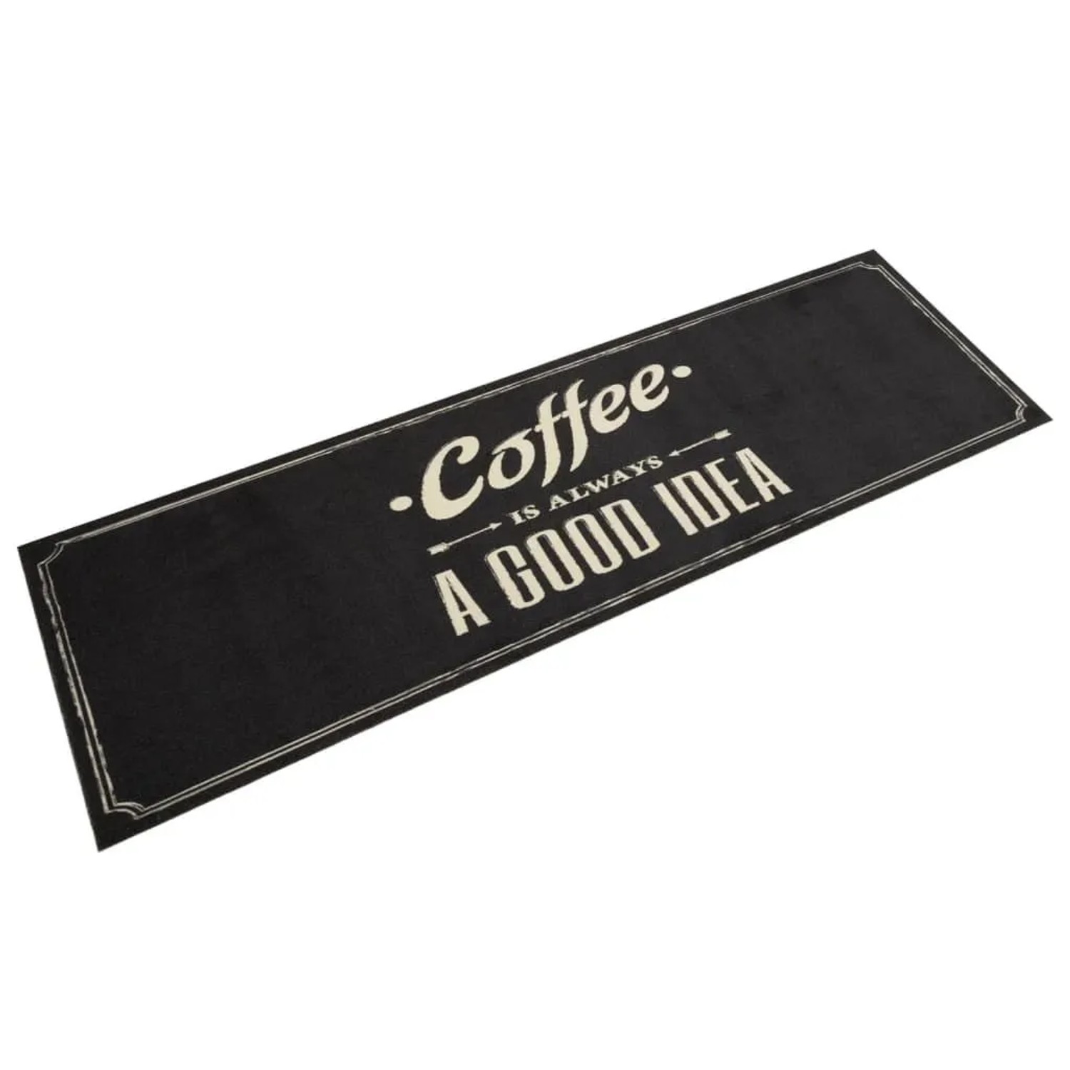 vidaXL Küchenteppich Waschbar Kaffee 45x150 cm Samt 4005596