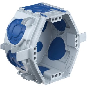 Kaiser Gerätedose Up Econ Fix 1055-26, Unterputzdose in Grau-Blau mit Schnellfixierung.