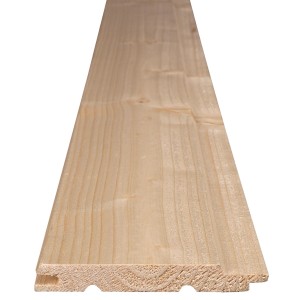 Profilholz Fichte/Tanne, 12,5x96x3000 mm, Nut und Feder, für Wand- und Deckenverkleidung.