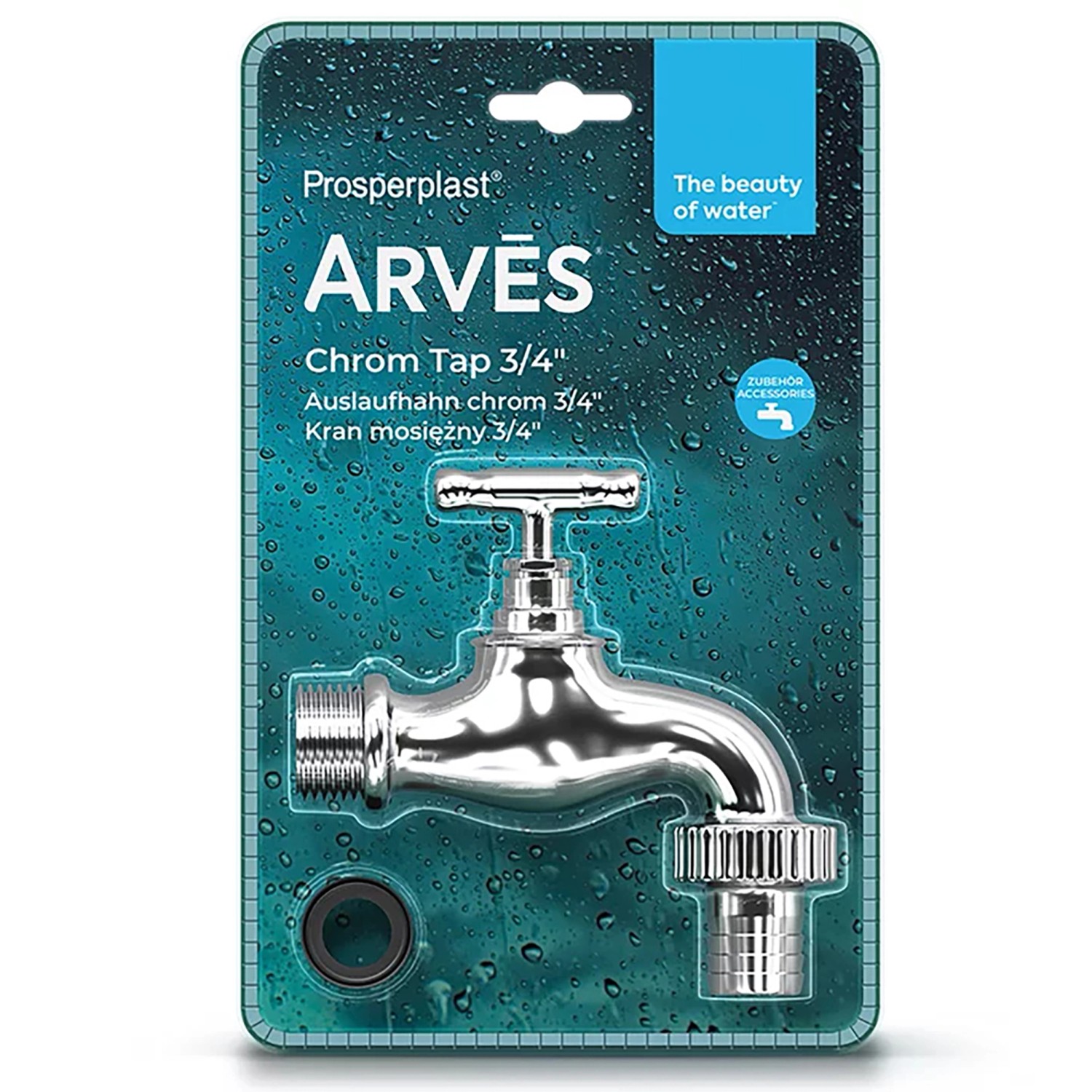 Arves Auslaufhahn 3/4'' (19 mm) Chrom