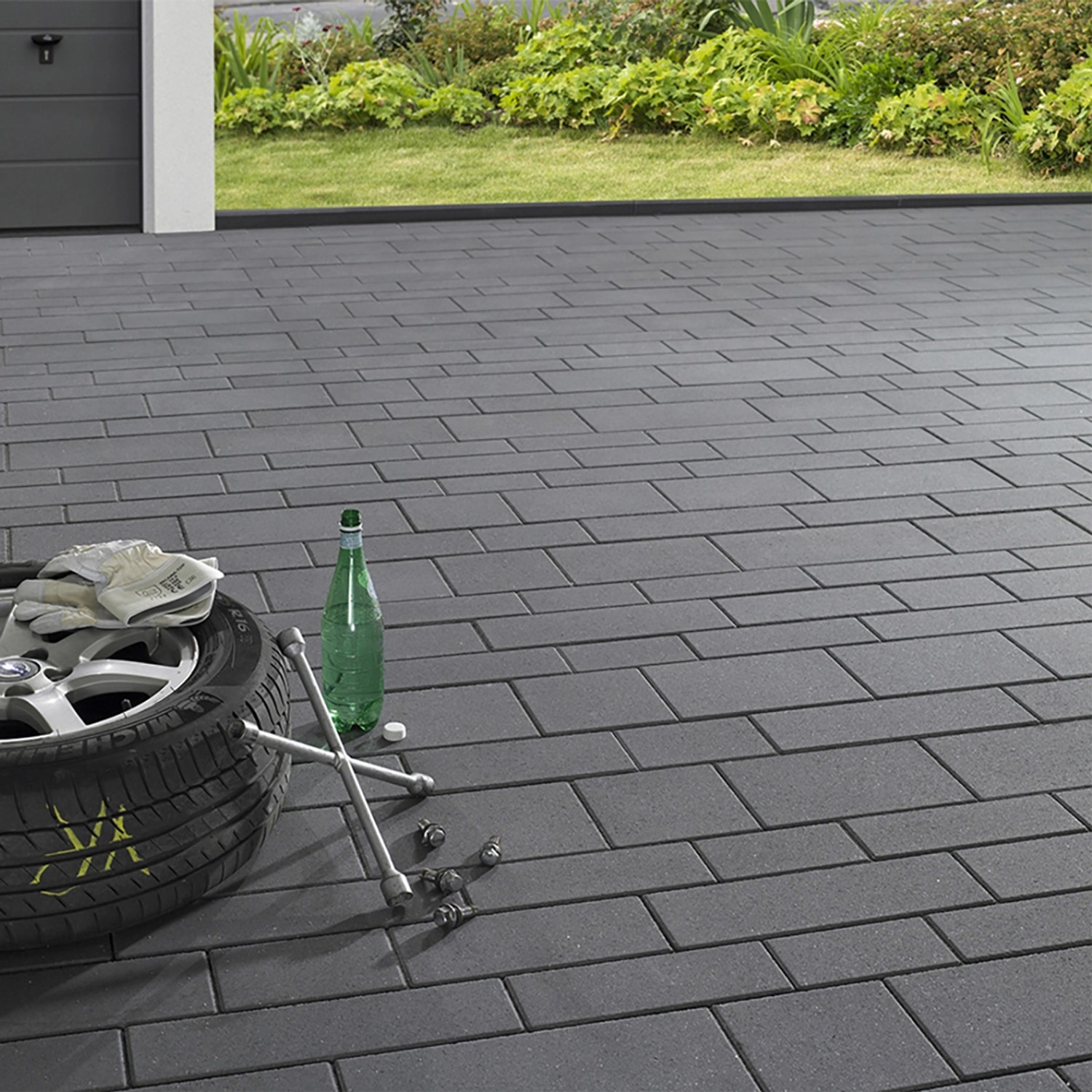 Kann MehrformatPflaster Parchetto Beton Graphit bei OBI