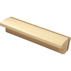 Holz Möbelgriff S647A in Ahorn/Nussbaum Optik, lackiert.