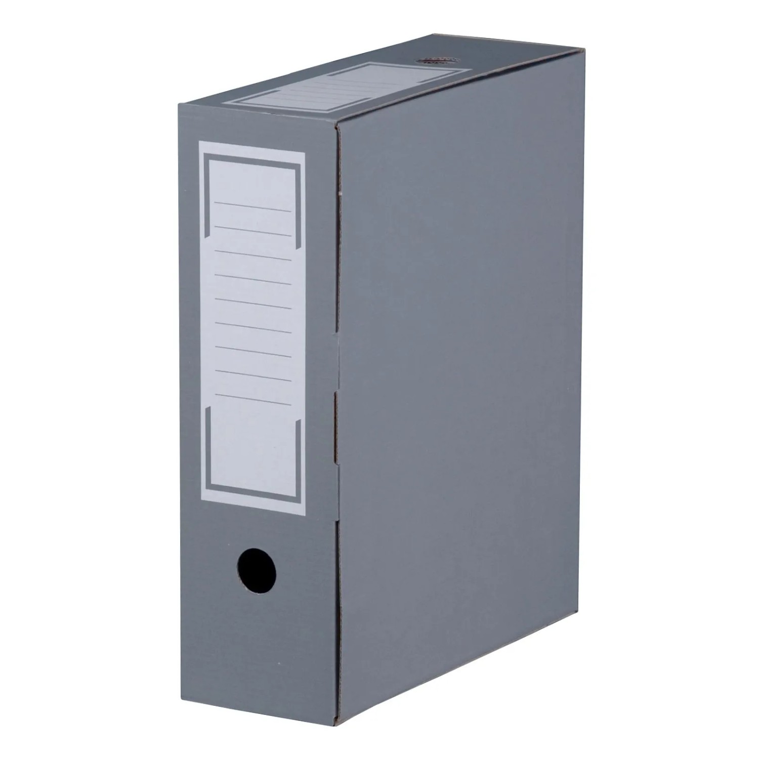 PROREGAL Mega Deal 180x Archiv-Ablagebox LxBxH 315x96x260mm mit Grifflöchern & Beschriftungsfeld Wiederverschließbar Grau Archivbox Aktenkarton
