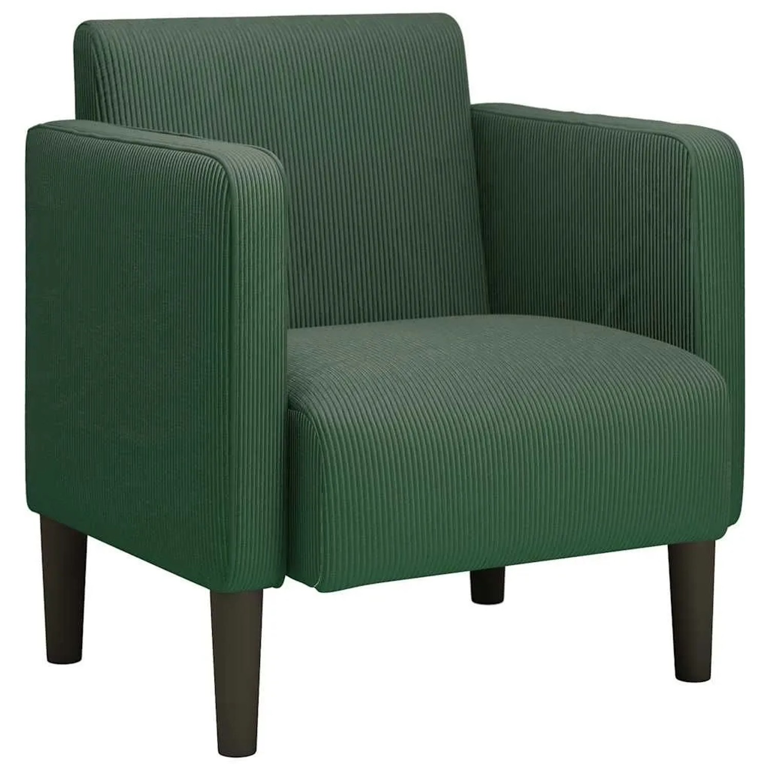 vidaXL Sessel mit Armlehnen Dunkelgrün 54 cm Cordstoff 4100520