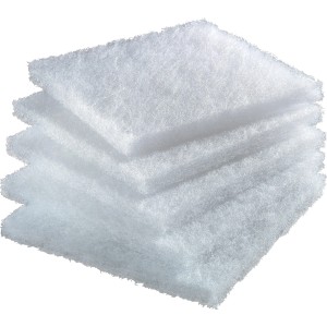 Juwel Filterwatte Jumbo bioPad XL, 5 Stück, für Aquarienfilter. Weiße Filterpads aus Polyestermaterial.