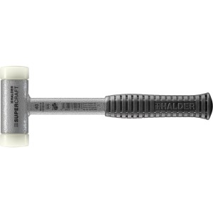 Halder Supercraft Schonhammer Ø 40 mm Rückschlagfrei mit Bruchsicherem StahlrohrStiel